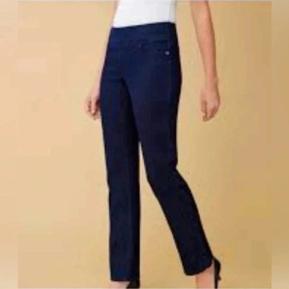 Northern Reflections Ankle Comfort Blue Elastic Waist Pants Size 6
